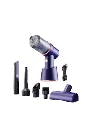 Yifomall Kablosuz Araç Vakumu - Güçlü Emiş, Üfleme Ve Şarjlı Tip-c Şarj Ünitesi İle 3 Nozullu