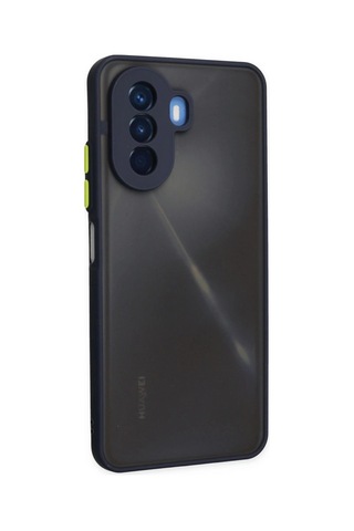 Huawei Nova Y70 Kılıf Montreal Silikon Kapak - Lacivert Düz Renkli