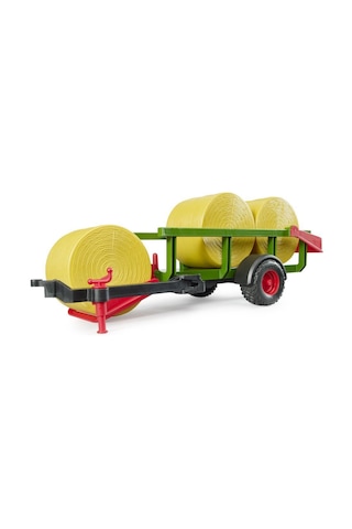 Bruder 3 Yuvarlak Saman Balyalı Nakliye Römorku Br02204