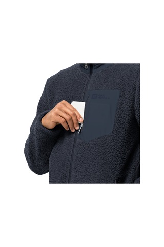 Jack Wolfskın Jack Wolfskin Kingsway Erkek Mavi Polar Ceket 1010 Lacivert