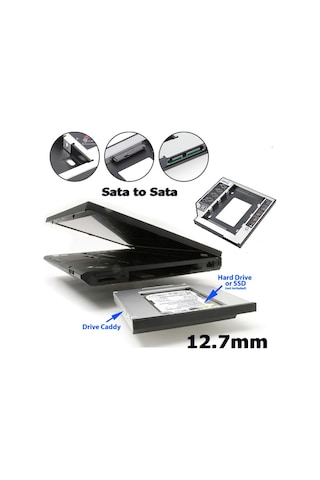 12.7Mm Sata HDD Harddisk Caddy Kızak Kutu Laptop SSD Notebook