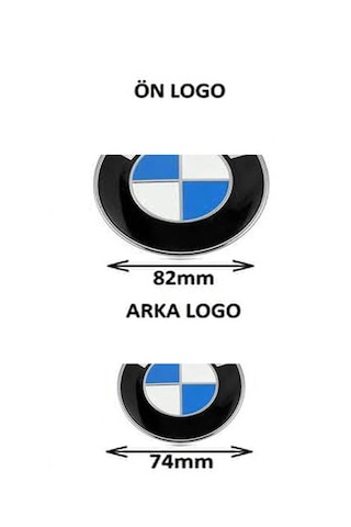 Bmw E46,e90 Kasa Kaput Ve Bagaj Logosu Ön Arka Takım Mavi Beyaz