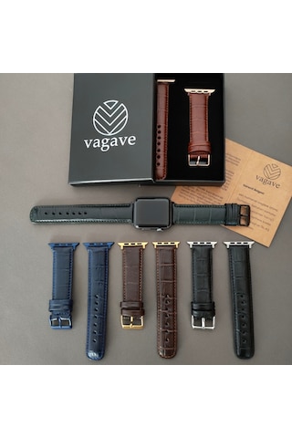 Vagave Apple Uyumlu  Watch Deri Kordon 38 40 41 42 44 45 MM (497145552)
