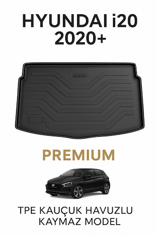 Hyundai İ20 2020+ Uyumlu 3d Bagaj Havuzu Premium