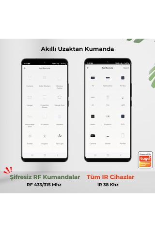 Wifi Akıllı Ir + Rf Kumanda Tuya - Smart Life Uyumlu