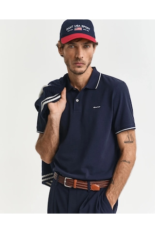Gant Erkek Pike Polo T-shirt Regular Fit Lacivert
