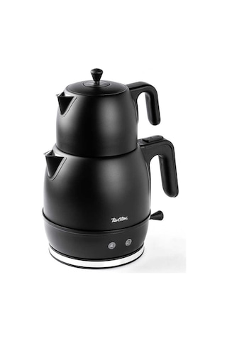 Tantitoni Siyah Çelik Çay Makinesi 1.2lt/1.7lt Siyah