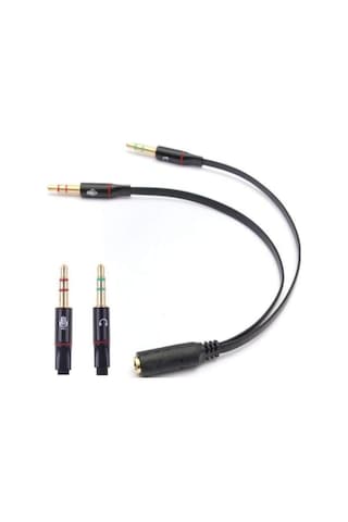 Lexroo 4457 Kulaklık Mikrofon Çevirici Ayırıcı Dönüştürücü Çoklayıcı Adaptör
