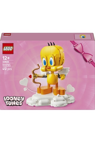 LEGO Looney Tunes Sevgili Kuş Tweety 40824 - 12 Yaş ve Üzeri için Sergileme Modeli Yapım Seti (412 Parça)