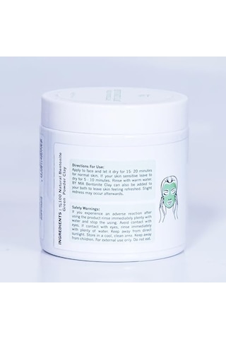 Yüz Ve Vücut Bentonit Kili%100 Natural Doğal Yeşil Toz Kil 500 Gr Açık Bej