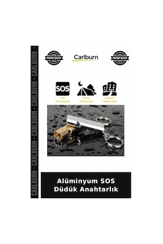 Alüminyum Sos Düdük Anahtarlık Kolay Taşınır Doğa Sporu Açık Hava Diğer