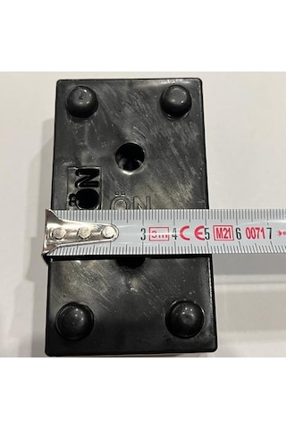 4'lü Siyah Dikdörtgen Ayak 3.5cm