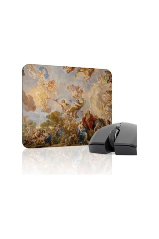 Ortaçağ Sanat Kaymaz Dikişli Kauçuk Oyuncu Mousepad V2 - 22x18 Gaming Mouse Pad Fare Altlığı