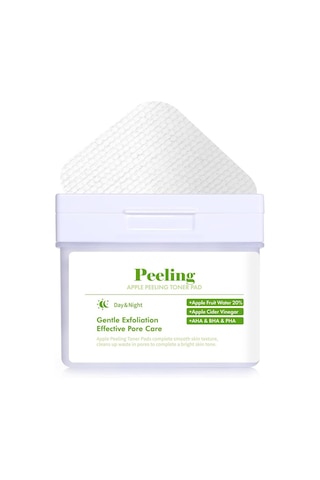 Dermal Elma Özlü Gözenek Temizleyici Aydınlatıcı Peeling Tonik Toner Pedi 80 Adet