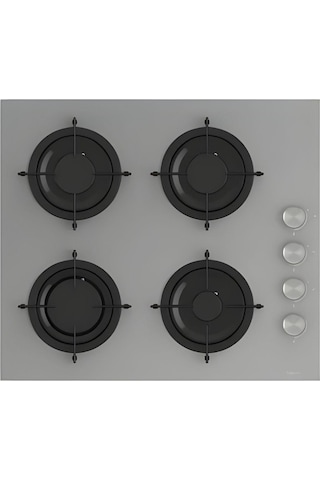 Gl General GLO 208CPR Bask 60 CM Cam Ankastre Ocak Gri