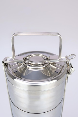 Digithome 3 Lü Çelik Hazneli Yemek Taşıma Saklama Ve Sefer Tası İş Ofis Okul İçin Gri - Yk1430 C320.025