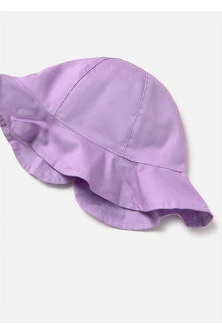 Kız Bebek Fiyonklu Gabardin Şapka Lila 10145 Lila