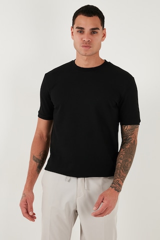 Buratti Streç Pamuklu Slim Fit Sıfır Yaka Erkek T Shirt 5902639 Siyah