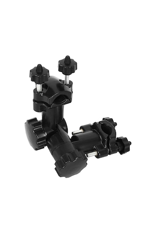 Folinda Siyah Nilon Şemsiye Tutucu, Hızlı Ayarlı Sabitleme, 15x6 Cm, 120 Gr, Çok Amaçlı Taşıyıcı