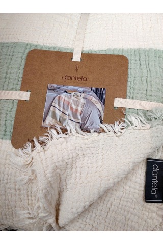 Dantela Gloria Soft Müslin Pamuk Çift Kiş. Yatak Örtüsü 240x260 Krem