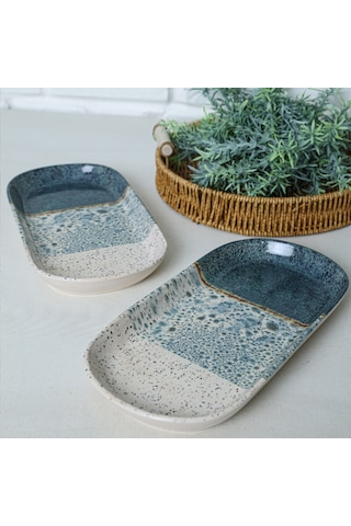 Keramika Colored Noyan Kayık Tabak 28 Cm 2 Adet 19781