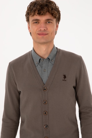 U.s. Polo Assn. Erkek Vizon Hırka Triko 50313702-vr052 Vizon