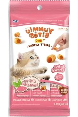 Yumuşak Çiğnenebilir Kedi Ödülü - Tavuk Ve Orkinos Aromalı