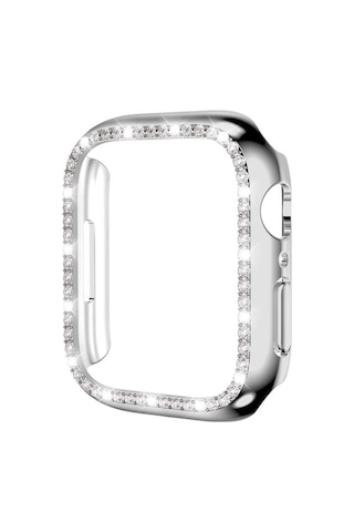 Ekılıf - Apple Uyumlu Watch 40mm - Kasa Ve Ekran Koruyucu Watch Gard 05 Sert Pc Koruyucu - Şeffaf