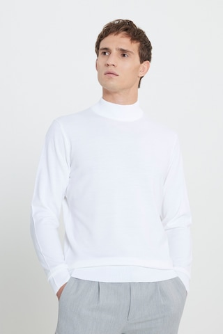 AC&Co / Altınyıldız Classics Altinyildiz Classics Erkek Ekru Standart Fit Normal Kesim Yarım Balıkçı Yaka Triko 4A4923100005EKRXXL Ekru