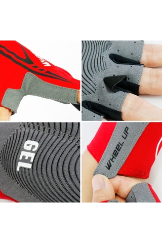 Yuntech01 Sürekli Rengi Siyah L Beden Spandex Jel Mikrofiber Ergonomik Antipatik Kısa Parmak Bisiklet Eldiveni Yürüyüş, Koşu, Sürüş, Kamp, Balıkçılık, Dağcılık İçin Uygun Siyah