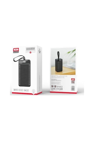 Özel Seri Güç Ünitesi 22.5w Hızlı Şarjlı Dijital Ekranlı 60000 Mah Powerbank Çok Renkli