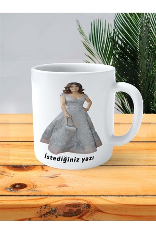 Salma Hayek Baskılı Kupa Bardak Kişiye Özel Model 2 Çok Renkli