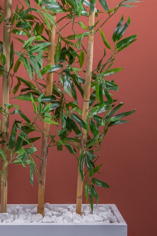 Yapay Çiçekçiniz 140 Cm Bambu Seperatör beyaz