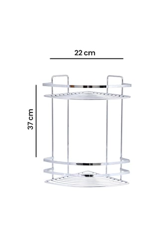 Suntel 2 Katlı Lamalı Duş Rafı Krom