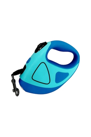 Geeroyoo Led Aydınlatmalı Uzatılabilir Köpek Tasması, Mavi, Büyük Boy, 16ft Mavi