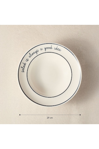 Fecra Pure Salata Tabağı 29 Cm Beyaz