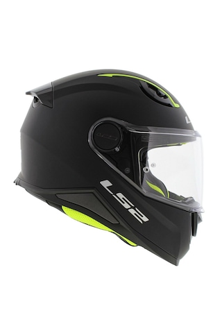 Ls2 FF812 Kid Çocuk Kapalı Motosiklet Kaskı Mat Siyah