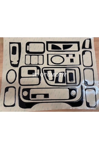 Honda Civic IES 1995-2001 Maun Kaplama Seti Piano Black Renk