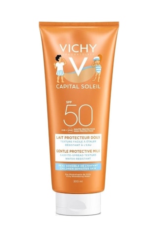 Vichy Capital Soleil Çocuklar için Yüz ve Vücut Güneş Sütü SPF50+ 300 ML
