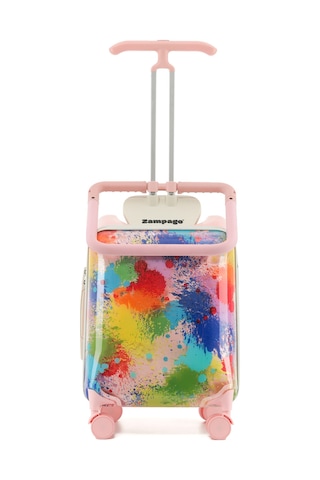 Free Like The Wind Binilebilir Çocuk Valizi Kabin Boy, Düşme Engelleyici Pembe