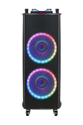 Ndr1212s Karaoke Bluetooth Hoparlör 2 Adet Mikrofon Ve Ekolayzer'li 2x12" Hoparlör 400-330-1090mm