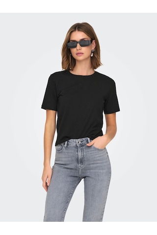 Only Jdyrex S/s Top Jrs Siyah Kadın T-shirt 15344612 Siyah