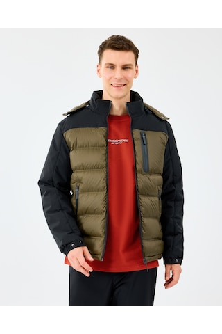 Skechers M Padded Jacket Erkek Siyah Mont S242033-3817 Siyah