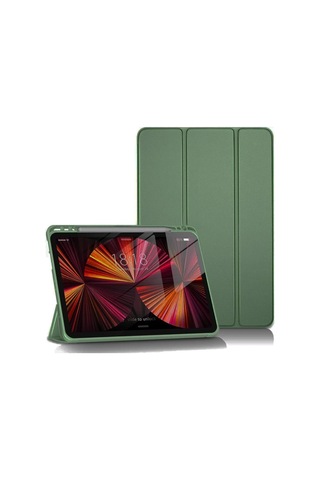 Mey Najmaddin İpad Pro 11 2024 Kılıf Tablet Smart Kılıf - Koyu Yeşil Najmaddin Diğer