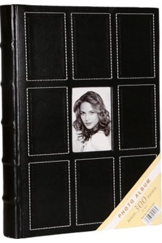 Aledo 10x15cm 300 Lük Deri Özel Lüx Fotoğraf Albümü-l1300 Siyah