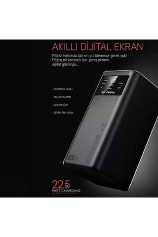 Pd80 Pd22.5w 80.000 Mah Dijital Göstergeli