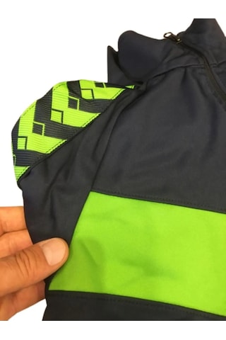 Çocuk Femuarlı Rüzgar Geçirmez Kumaş Eşofman Takım Lacivert