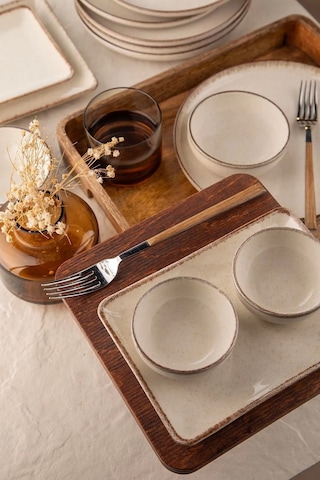 Kütahya Porselen Moderna Kahvaltı Takımı Tarçın 14 Parça 6 Kişilik Mod14kh730p02 Çok Renkli