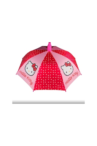 Uğur Kardeşler Bijuteri Hello Kitty Lisanslı Koruma Kılıflı Çocuk Şemsiye Çok Renkli Pembe