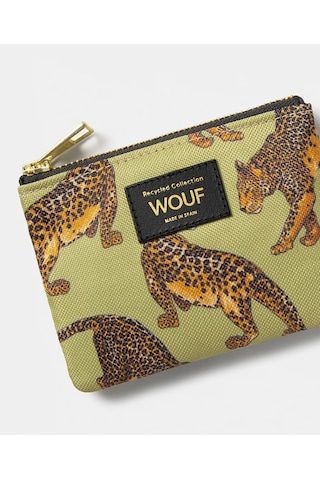 Wouf Avo Leopard Kadın Küçük El Çantası Ps260037 13x9x1 Cm Yeşil